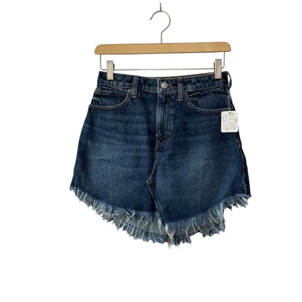 We The Free By Free People Bailey Denim Skirt Medium Wash Size 24 New